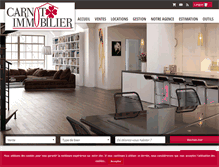 Tablet Screenshot of carnot-immobilier.com